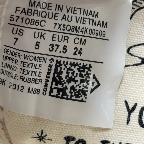 Converse All Star Women’s Size 7 It's Okay To Wander Platform High Top Shoes - Picture 8 of 12